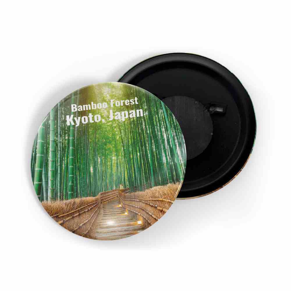 dhcrafts Fridge Magnet Multicolor Famous Tourist Place Bamboo Forest Kyoto, Japan Glossy Finish Design Pack of 1